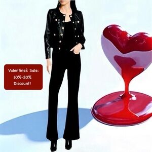 ♥️ Sale! L'AGENCE Marty High Rise Slim Fit Flared Black Stretch Jeans Pants 30